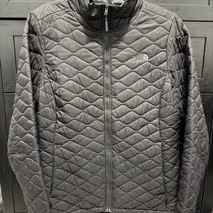 The North Face Charcoal Quilted Puffer Jacket
